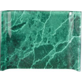 Crescent Green Marbleized Acrylic Award / Freestanding Curve - 4"x6"